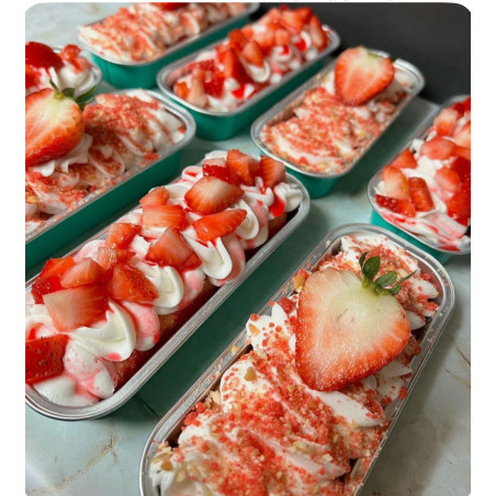 Tres leches con fresas 🍓